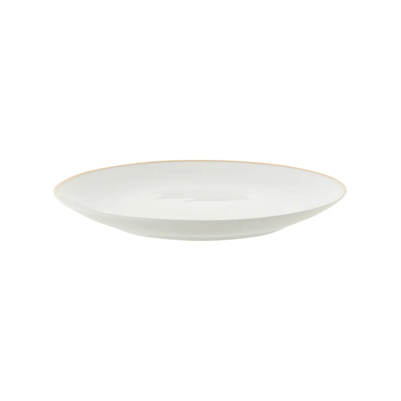 PRATO PARA SOBREMESA AURUM - BRANCO/OURO - Foto 3
