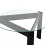 MESA DE CENTRO REDONDA 83 CM TRISKEL - EBANIZADO/INCOLOR - Foto 4