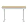 MESA DE ESCRITÓRIO REGULÁVEL E ELÉTRICA 1 GAVETA 1,18 M X 60 CM ELEVATION PLUS - BRANCO/CARVALHO - Foto 8