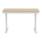 MESA DE ESCRITÓRIO REGULÁVEL E ELÉTRICA 1 GAVETA 1,18 M X 60 CM ELEVATION PLUS - BRANCO/CARVALHO - Foto 8