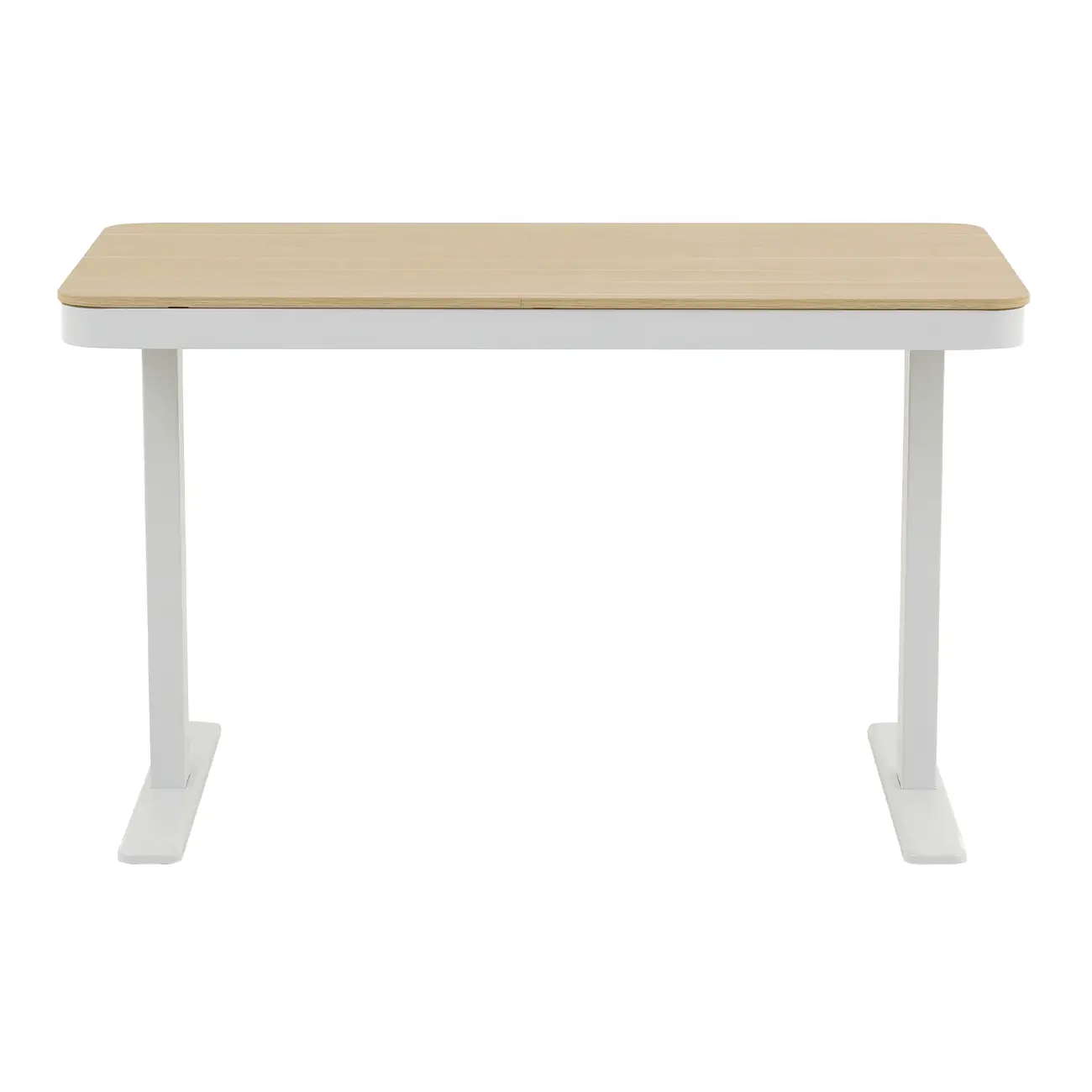 MESA DE ESCRITÓRIO REGULÁVEL E ELÉTRICA 1 GAVETA 1,18 M X 60 CM ELEVATION PLUS - BRANCO/CARVALHO - Foto 8