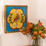 QUADRO 33 CM X 33 CM MEMÓRIA INTERIOR ÁGUA FRESCA - NOZES/AZUL HISTÓRICO - Foto 3