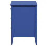 MESA DE CABECEIRA 3 GAVETAS DEVON - AZUL - Foto 3