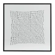 QUADRO II 60 CM X 60 CM TUDO OU TUDO REVIDAVOLTA - PRETO/BRANCO - Foto 1