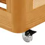 BERÇO COM PALHINHA 70 CM 2 EM 1 - BERÇO/MINICAMA PALHANDI - AMÊNDOA/NATURAL - Foto 25