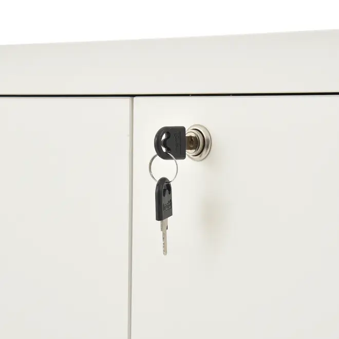 ARMÁRIO PARA ESCRITÓRIO ALTO 2 PORTAS FIND - BRANCO - Foto 9