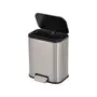 LIXEIRA 5 L LEXING - INOX/PRETO - Foto 3