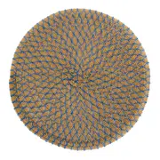 LUGAR AMERICANO PLÁSTICO 38 CM ARRAIOS - AZUL HISTÓRICO/NATURAL - Foto 1