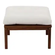 CARAÍVA MESA/PUFF C/ ALMOFADA - BARU/BRANCO - Foto 1