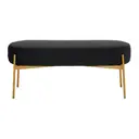 OURO/PRETO - BANCO 2 LUGARES DAISY