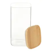 POTE 1,5 L BAMBOO BORUS QUADRADO - INCOLOR/BAMBU - Foto 3