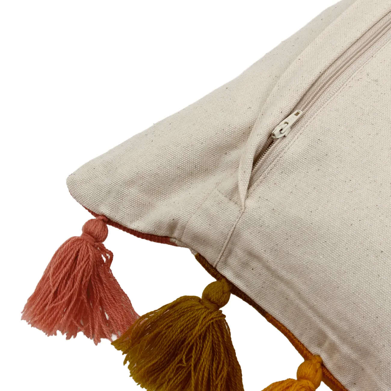 CAPA ALMOFADA 50 CM X 30 CM BAKA - ZAFFRON/NOZ MOSCADA - Foto 4
