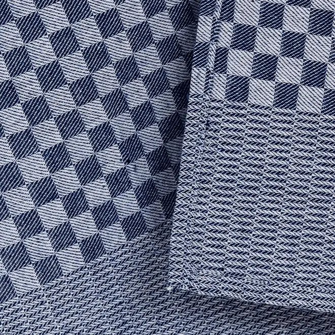 PANO DE PRATO COM 3 STAMP - BRANCO/AZUL - Foto 8