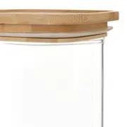 POTE 1,5 L BAMBOO BORUS QUADRADO - INCOLOR/BAMBU - Foto 5