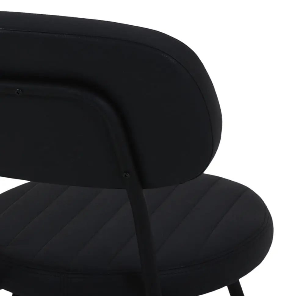 CADEIRA DE JANTAR DINER - PRETO/PRETO - Foto 4