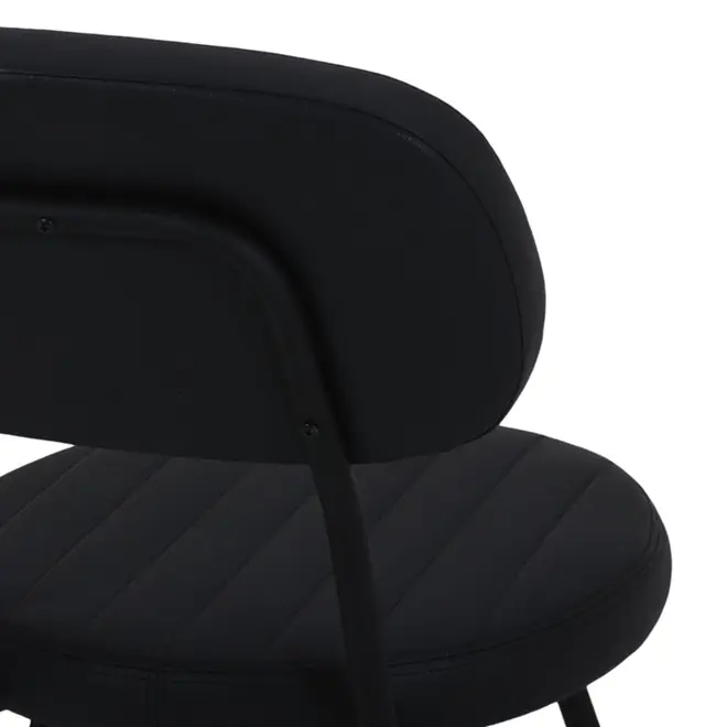 CADEIRA DE JANTAR DINER - PRETO/PRETO - Foto 4