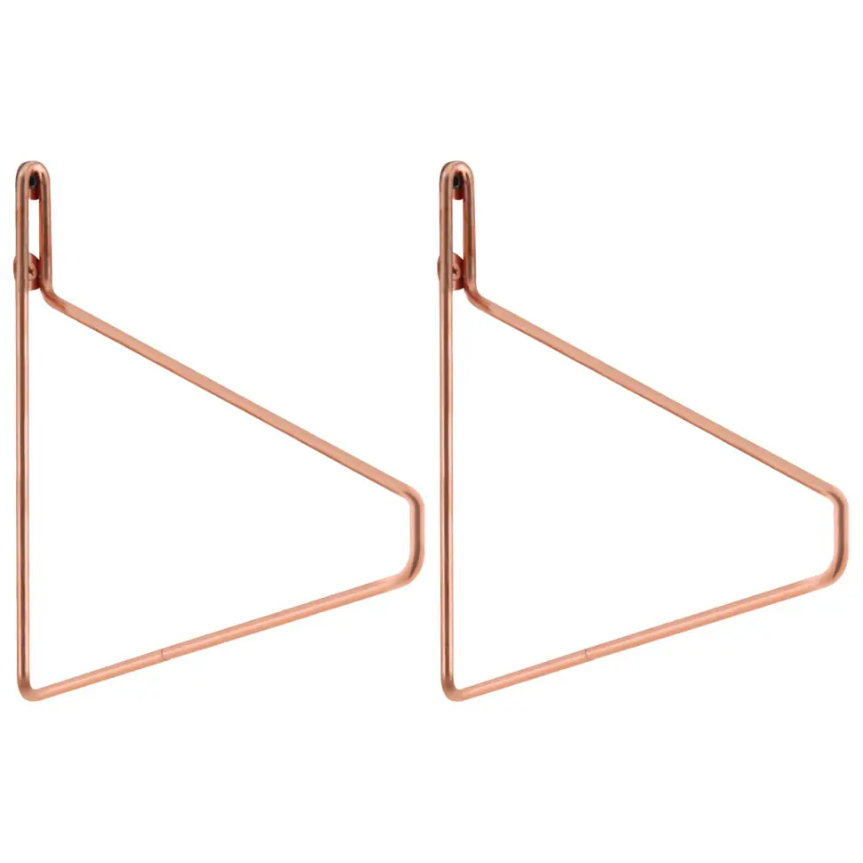 SUPORTE PARA PRATELEIRA COM 2 PEÇAS FINELINE - COBRE - Foto 1