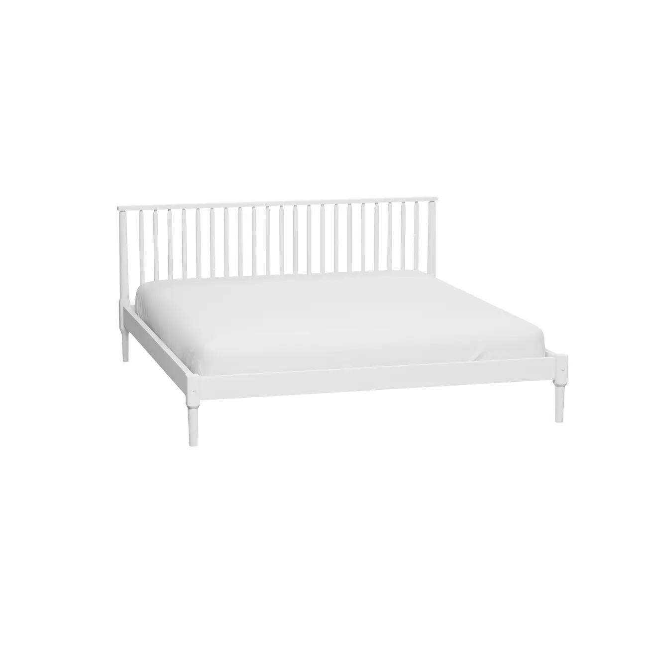 CAMA KING 1,93 M SKAND - BRANCO - Foto 1