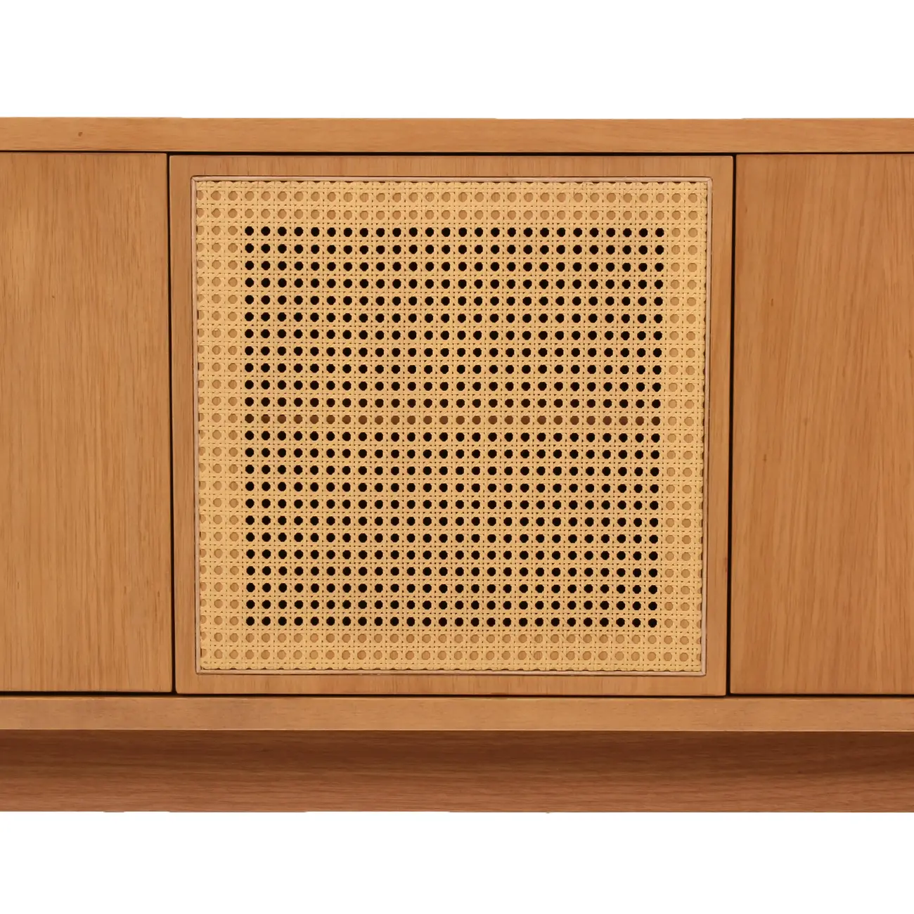BUFFET 4 PORTAS 1,80 M X 45 CM COM PALHINHA ARES - TAUARI/FIBRA CLARA - Foto 12