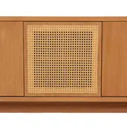 BUFFET 4 PORTAS 1,80 M X 45 CM COM PALHINHA ARES - TAUARI/FIBRA CLARA - Foto 12