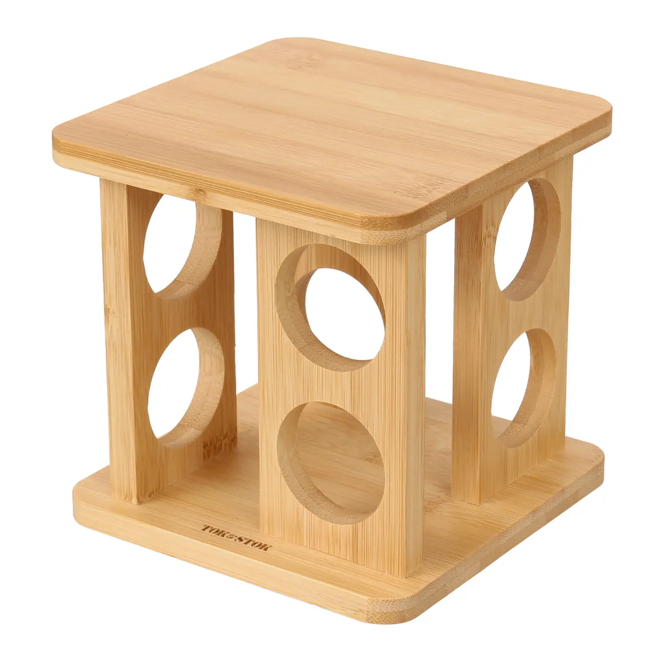 PORTA-TEMPEROS CONJUNTO COM 8 PEÇAS BAMBOO - BAMBU/INCOLOR - Foto 6