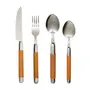 FAQUEIRO 24 PEÇAS PARA 6 PESSOAS BAMBWOOD - INOX/NATURAL - Foto 1