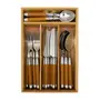 FAQUEIRO 24 PEÇAS PARA 6 PESSOAS BAMBWOOD - INOX/NATURAL - Foto 2