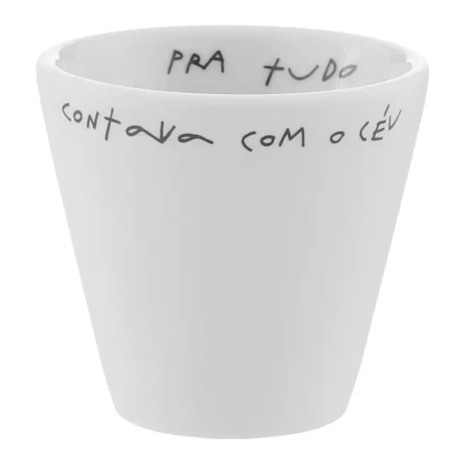 XÍCARA CHÁ 400 ML VRD LIVRO EM LOUÇAS - BRANCO/PRETO - Foto 3