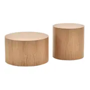 CONJUNTO MESA LATERAL PILLEN C/2 - FREIJÓ - Foto 1