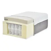 COLCHÃO SOLTEIRO MACIO COM MOLAS ENSACADAS 88 CM X 1,88 M X 25 CM TATOU GULDI - CINZA/BRANCO - Foto 7