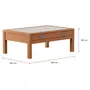 MESA DE CENTRO 96 CM X 65 CM ARMAZÉM - NOZES/INCOLOR - Foto 9