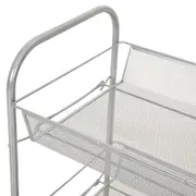 FRUTEIRA DE CHÃO COM RODÍZIOS 43 CM X 68 CM SHOW - PRATA - Foto 4