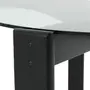 MESA LATERAL REDONDA 53 CM TRISKEL - EBANIZADO/INCOLOR - Foto 5