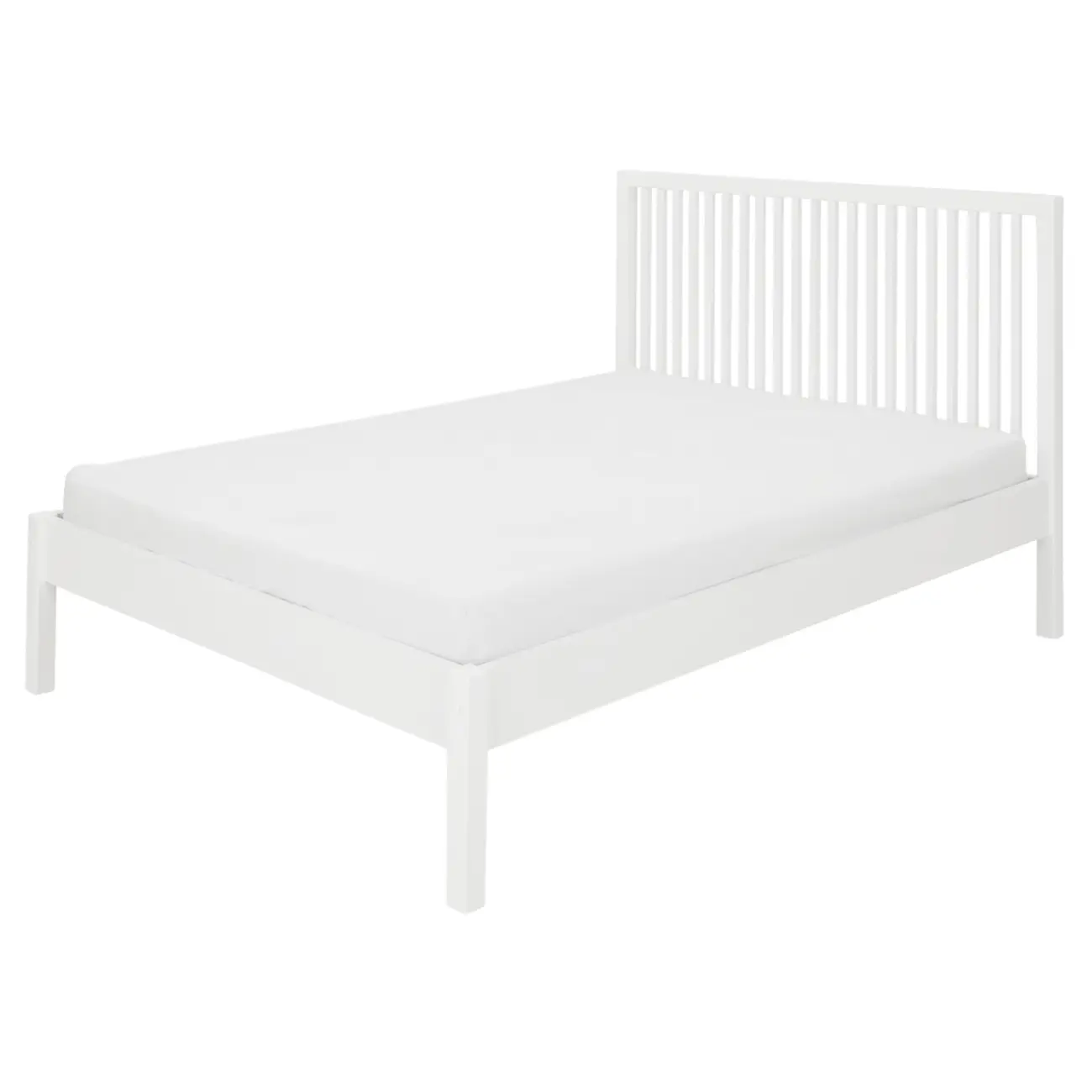 CAMA DE CASAL 1,38 M TINTO HIGH - BRANCO - Foto 1
