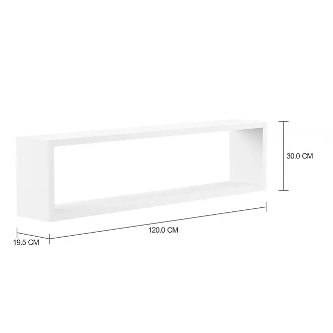 NICHO 30 CM X 1,20 M X 19 CM MOOD - BRANCO - Foto 2