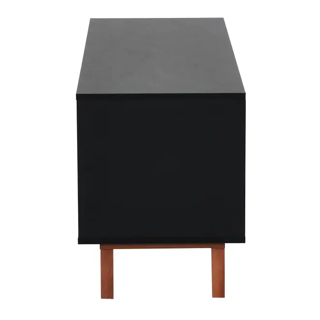 RACK 2 GAVETAS 1,20 M X 40 CM LIN - PRETO/NOZES - Foto 5