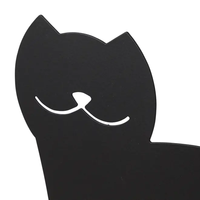 APARADOR DE LIVROS GATO - PRETO - Foto 4