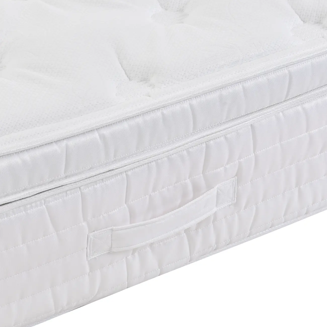 COLCHÃO QUEEN COM MOLAS ENSACADAS 1,58 M X 1,98 M X 32 CM PREMIUM - BRANCO - Foto 4
