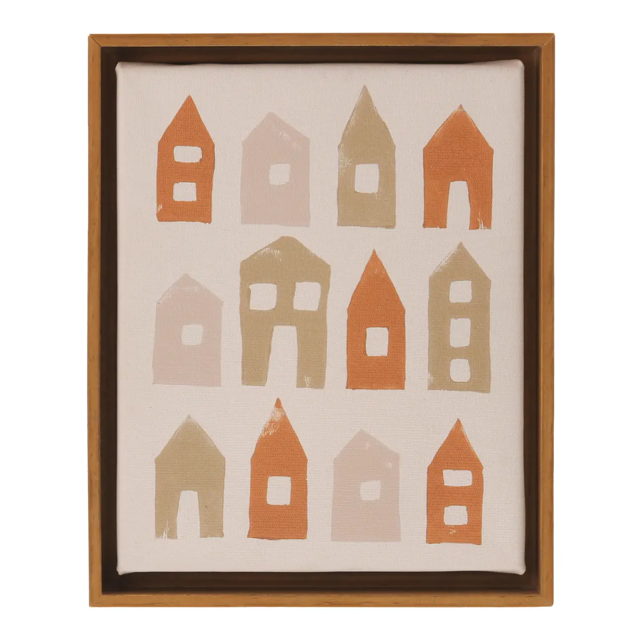 QUADRO 17 CM X 21 CM VILAREJO I - AMÊNDOA/MULTICOR - Foto 1