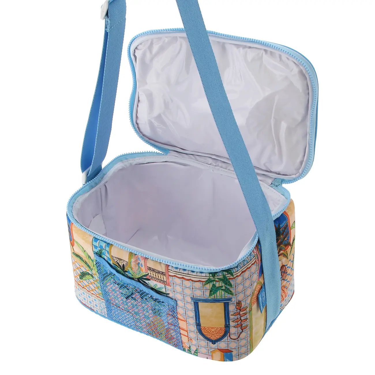 BOLSA TÉRMICA SAUDADE TROPICAL - AZUL/MULTICOR - Foto 7