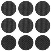 PROTETOR ANTIDESLIZANTE REDONDO GRANDE 3 CM X 3 CM COM 9 3M - PRETO - Foto 1