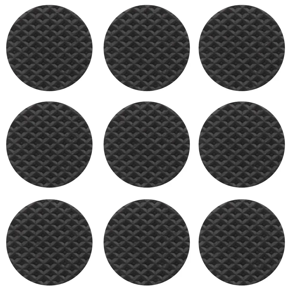 PROTETOR ANTIDESLIZANTE REDONDO GRANDE 3 CM X 3 CM COM 9 3M - PRETO - Foto 1