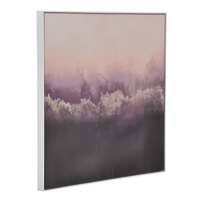 QUADRO 85 CM X 85 CM OLYMPE - BRANCO/AMEIXA SECA - Foto 2