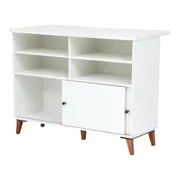 BALCÃO 2 PORTAS DE CORRER 1,20 M X 60 CM LIN - BRANCO/NOZES - Foto 5