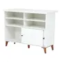 BALCÃO 2 PORTAS DE CORRER 1,20 M X 60 CM LIN - BRANCO/NOZES - Foto 5
