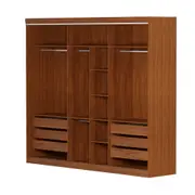 ESTRUTURA DE GUARDA-ROUPA DE CASAL 3 PORTAS FRIZ - FREIJÓ - Foto 2