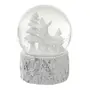 ADORNO GLOBO RENA 13 CM VILAREJO NOEL - BRANCO/INCOLOR - Foto 2