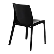CADEIRA PARA ÁREA EXTERNA EMPILHÁVEL JUNO - PRETO BRILHANTE - Foto 4
