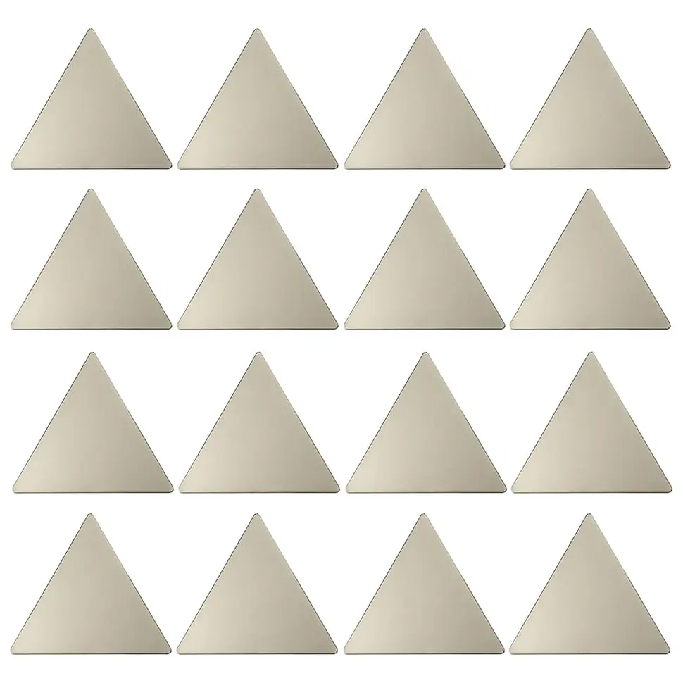 ADORNO DE PAREDE COM 16 CONFETTI TRIANGLES - OURO - Foto 1