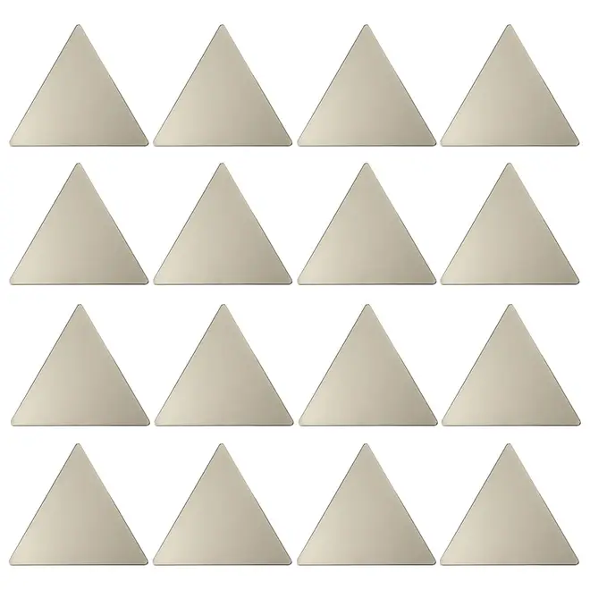 ADORNO DE PAREDE COM 16 CONFETTI TRIANGLES - OURO - Foto 1